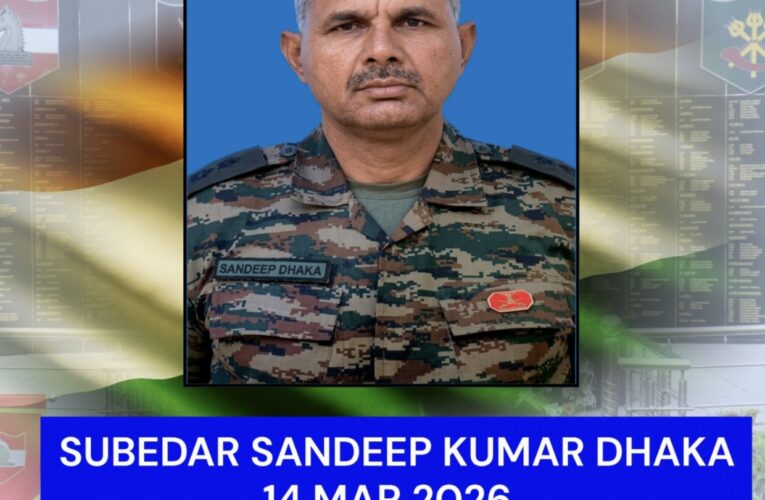 White Knight Corps JCO Subedar Sandeep Kumar Dhaka Martyred During Operation Sheri Kalan in Poonch