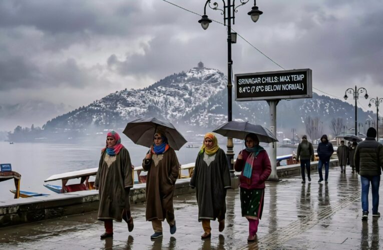 Regional Temperature Plummet: Jammu and Kashmir Record Shivering Sub-Normal Highs Amidst Cold Wave