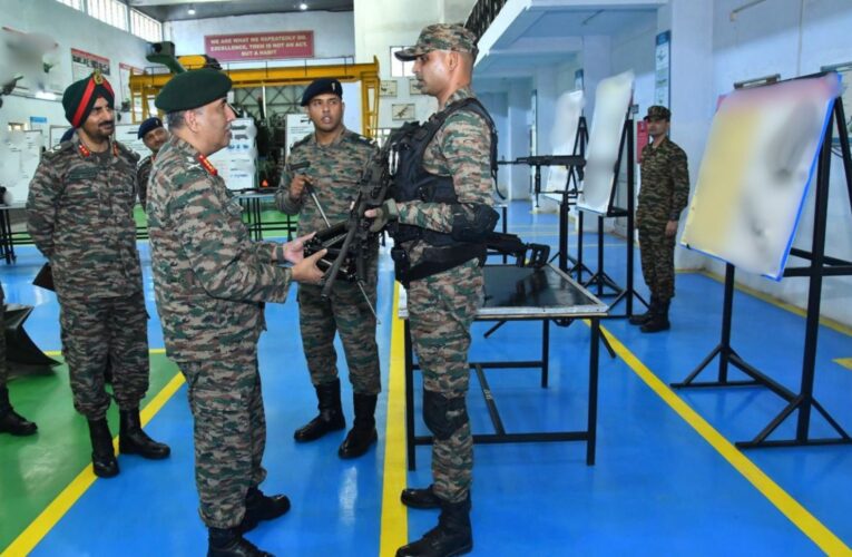 Southern Command Chief Reviews Technical Training and Innovation at EME School Vadodara