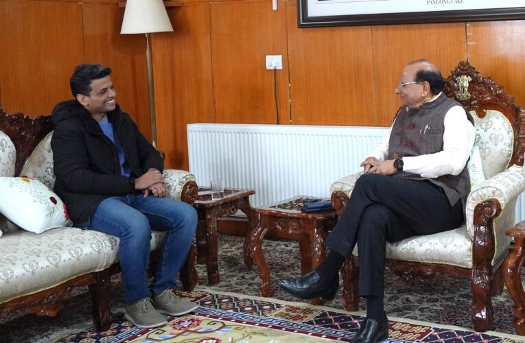LG Ladakh Meets Astronaut Shubhanshu Shukla; Proposes ISRO Exposure Trips for Youth