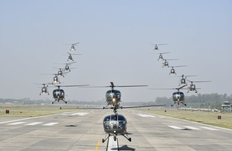 IAF Hovering Hawks Celebrate 40 Years of Service: 132 Helicopter Unit Achieves Rare 100% Fleet Serviceability