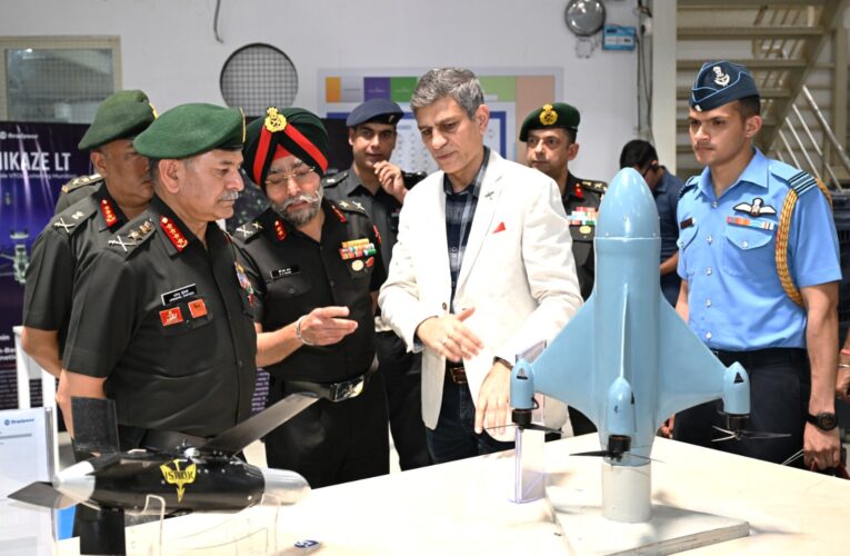 Indian Army Chief General Upendra Dwivedi Reviews Swarm Drone and ISR Tech at NewSpace Research & Technologies
