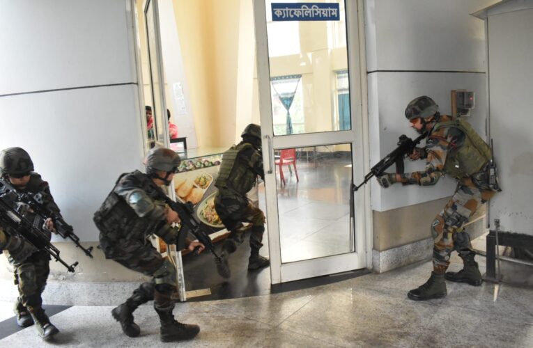 Assam Rifles and CISF Hold Joint Security Exercise at Agartala Airport