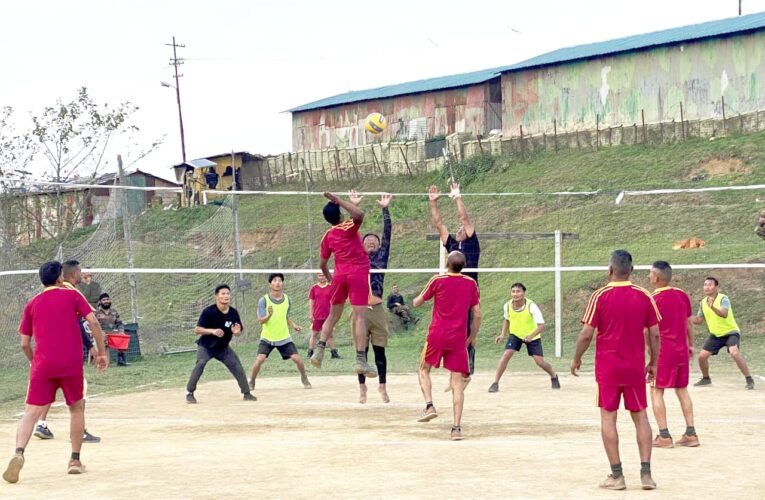 Assam Rifles Hosts Friendly Volleyball Match to Promote Peace in Manipur