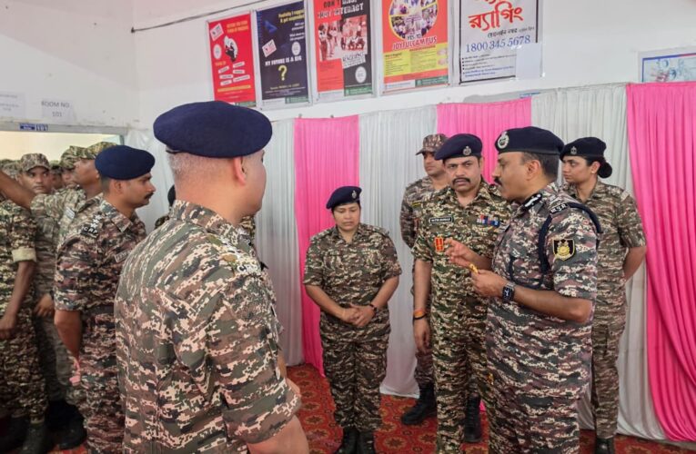 CRPF Director General Reviews Election Preparedness and Troop Welfare in West Bengal