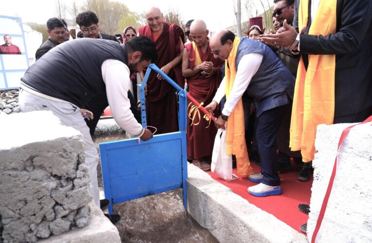 LG Ladakh Inaugurates First Him Sarovar Water Body at Stok Village