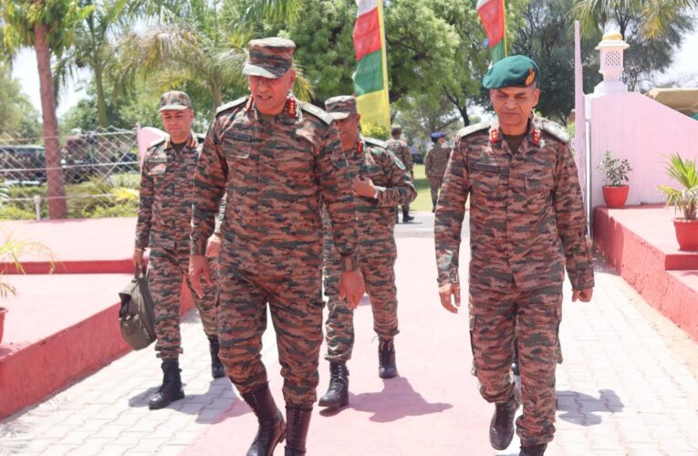 Northern Command Chief Evaluates Strategic Strikers Division Readiness at Alwar Military Station