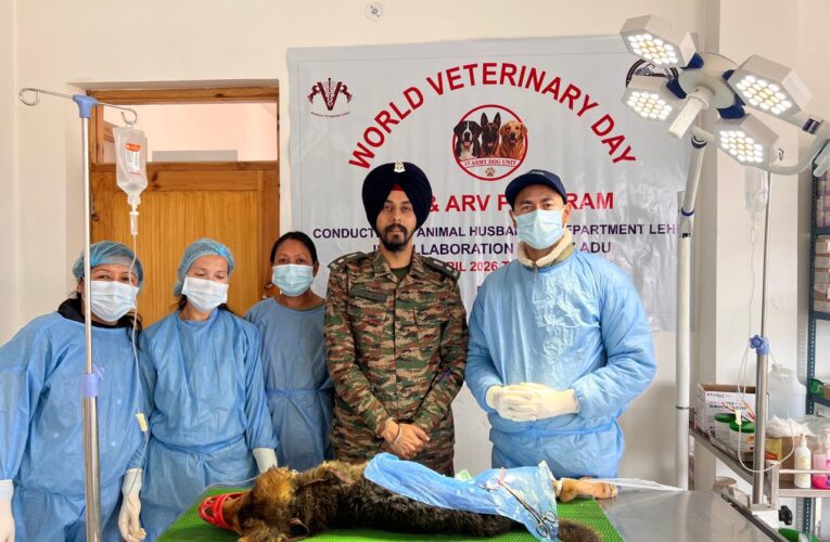 Fire and Fury Corps Veterinarians Launch Animal Welfare Initiatives and Health Camps Across Ladakh