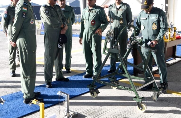 Air Marshal Jeetendra Mishra Evaluates Combat Readiness During Western Sector Airbase Visit