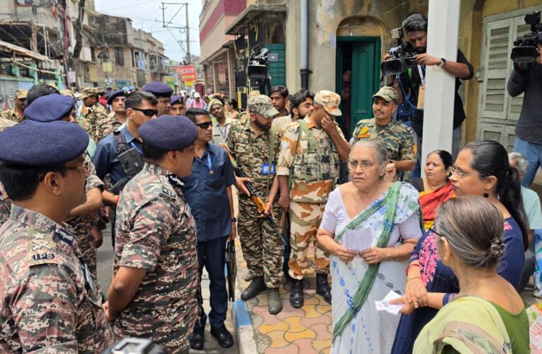 CRPF Director General inspects polling booths in Bhabanipur to ensure peaceful voting