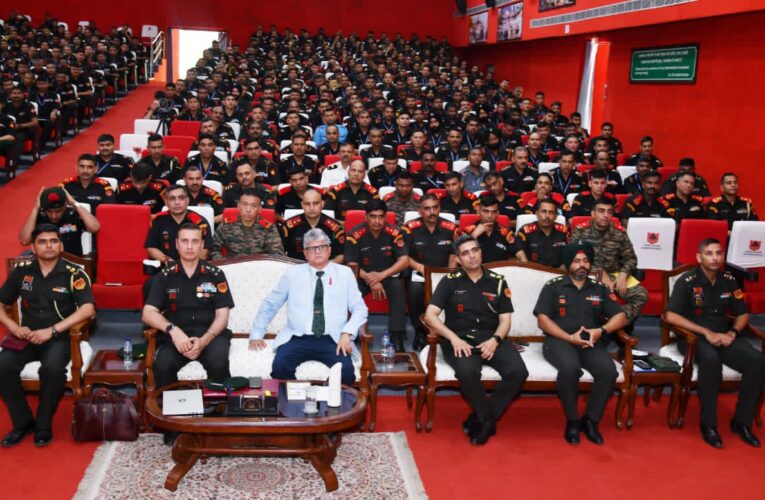 Major General Sanjay Soi addresses Junior Leaders Academy on future warfare and leadership
