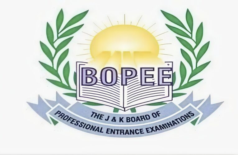 JK BOPEE Successfully Conducts Common Entrance Test for BSc Nursing and Paramedical Courses Across J&K