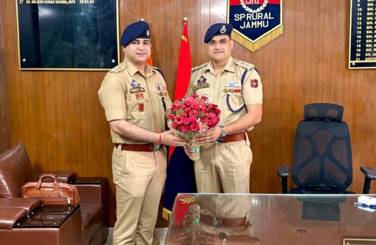 Ravinder Singh Officially Takes Charge as SP Rural Jammu