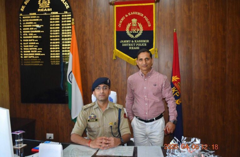 Mukund Tibrewal Assumes Charge as New SSP Reasi