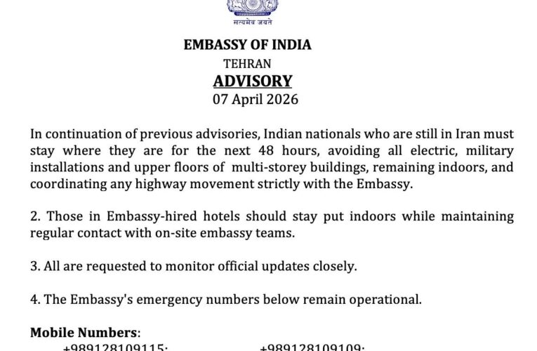 Indian Embassy in Tehran Issues Urgent Safety Advisory for Nationals Amid Escalating Situation