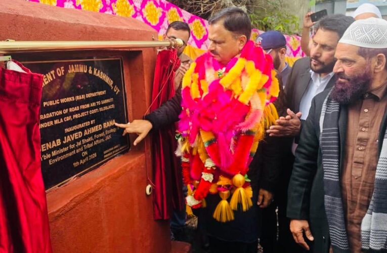 Javed Ahmed Rana Launches Road Development Projects Worth 3 Crore in Mendhar