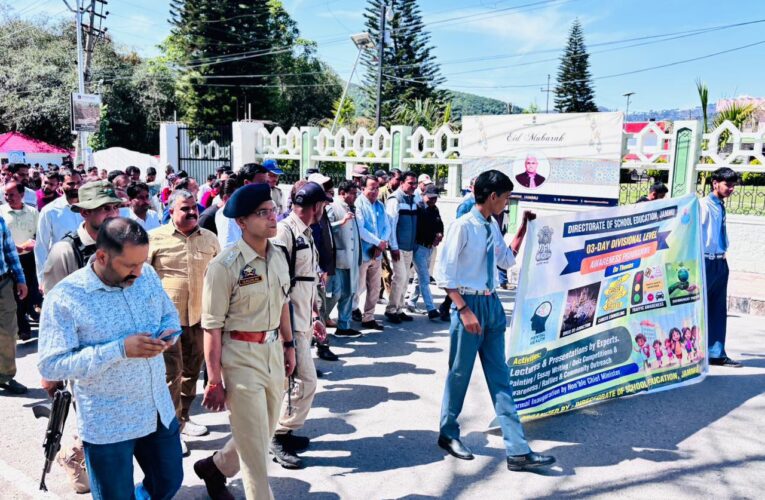 Nasha Mukt Bharat: Rajouri Police and District Administration took out Major Drug Awareness Rallies