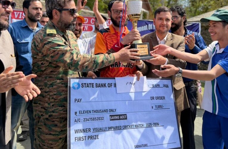Army Organises Special Cricket Match to Boost Confidence of Visually Impaired Youth