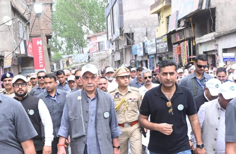 Lieutenant Governor Manoj Sinha Vows to Dismantle the Drug Trade During Anti Narcotics Padyatra in Rajouri