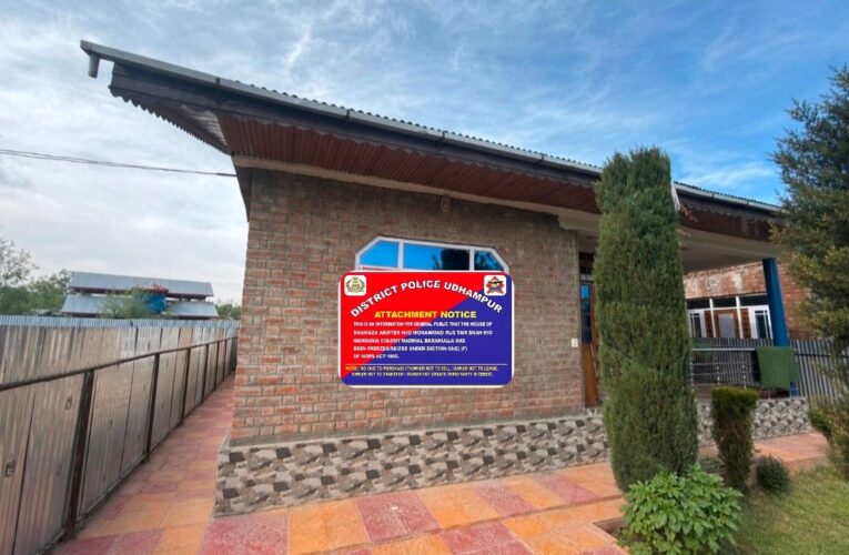 Udhampur Police Attach Assets Worth 45 Lakh Belonging to Notorious Baramulla Drug Smuggler