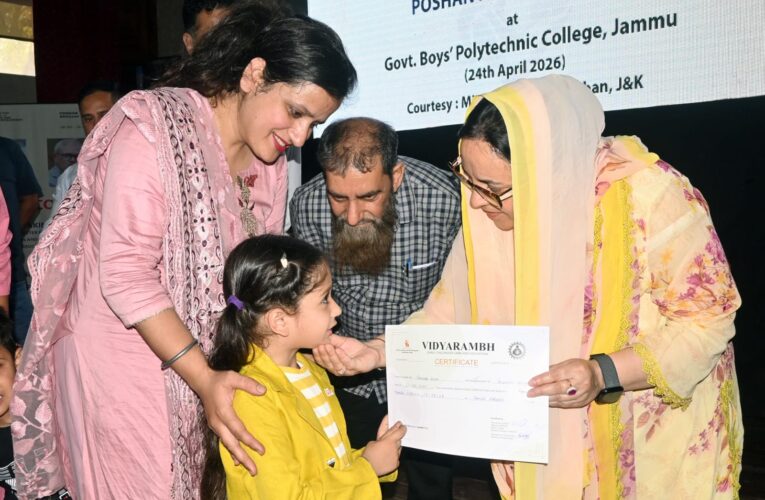Sakeena Itoo Praises Anganwadi Workers as Backbone of Community Development at Jammu Poshan Pakhwada
