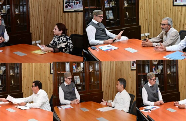Chief Minister Omar Abdullah meets legislators and deputations to discuss Jammu and Kashmir development issues