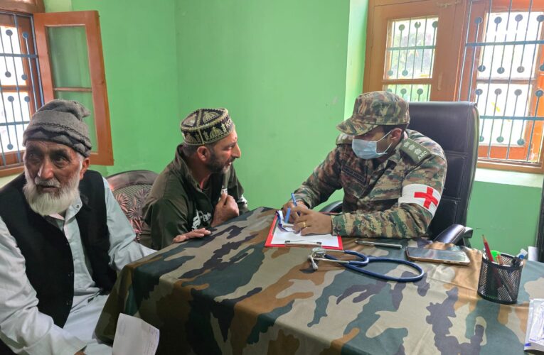 Indian Army Conducts Medical Camp in Ganderbal Under Operation Sadbhavna