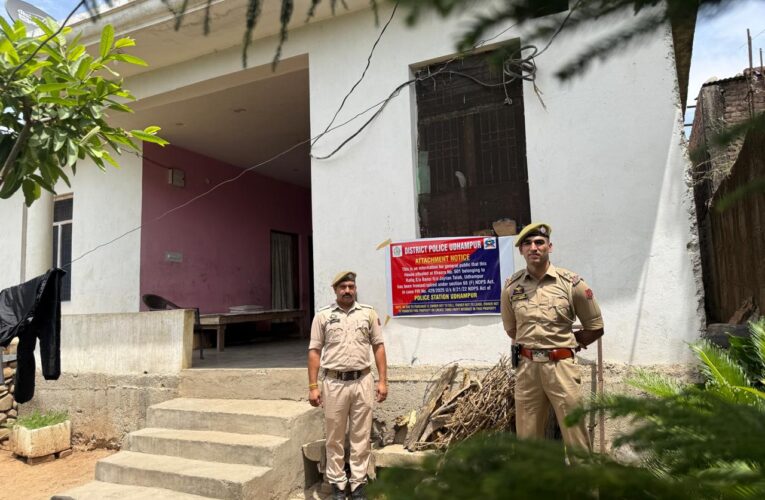 Udhampur Police Seize Residential Property Worth ₹20 Lakh Belonging to Notorious Drug Peddler