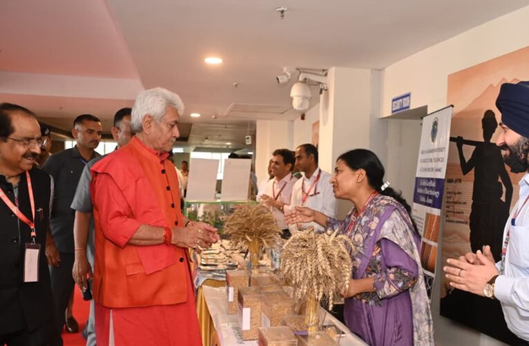 Manoj Sinha calls for bold climate resilient farming at SKUAST Jammu summit