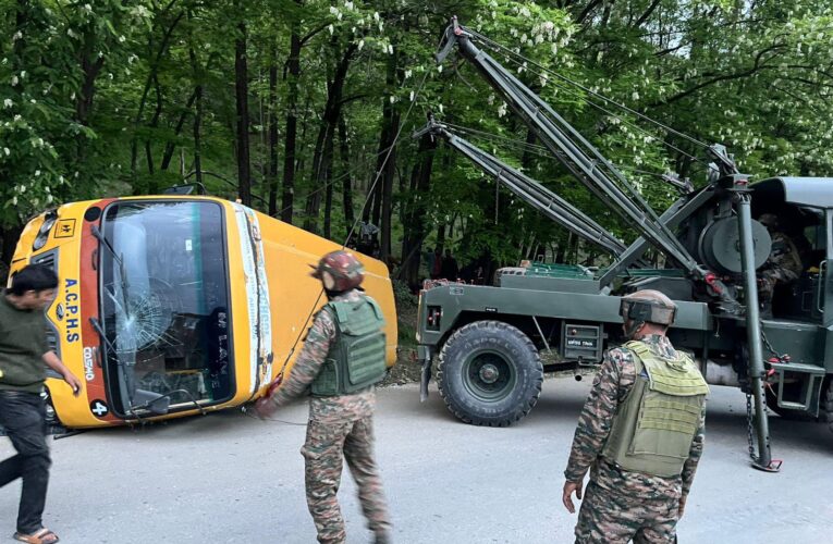 School Bus Accident in Bandipora Army Swiftly Rescues Injured Students