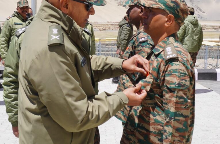 Northern Command GOC in Chief Reviews Security and Infrastructure Projects in Ladakh