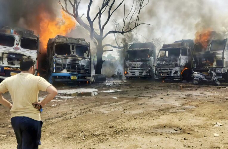 Major Fire Breaks Out in Five Oil Tankers at Jammu’s Narwal; Swift Action Averts Massive Disaster