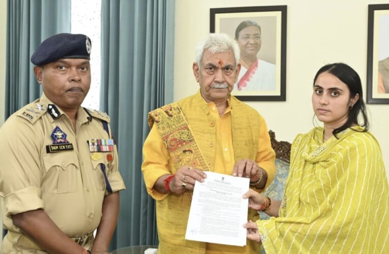 LG Manoj Sinha Appoints Alka Sharma to J&K Rehabilitation Scheme