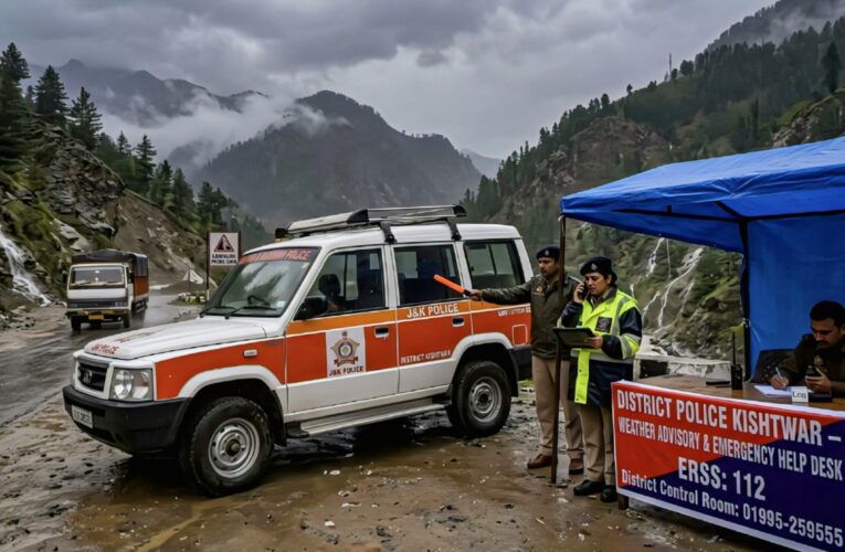 Kishtwar Police Issue Urgent Weather Advisory and Activate Emergency Helplines Amid Heavy Rainfall
