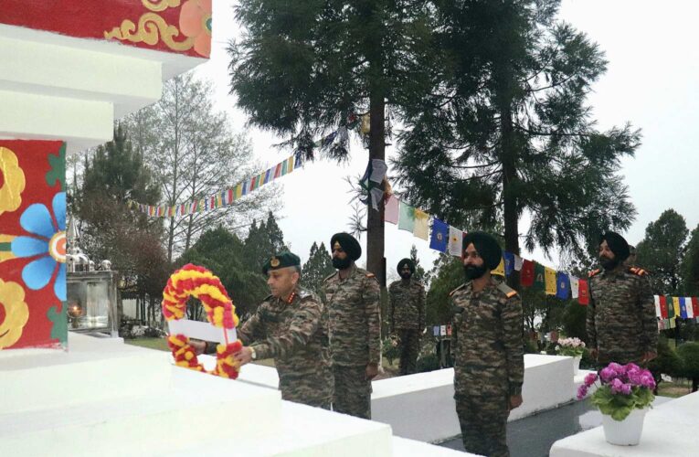 Lt Gen Neeraj Shukla Visits Forward Areas, Honors Fallen Heroes at Tawang War Memorial