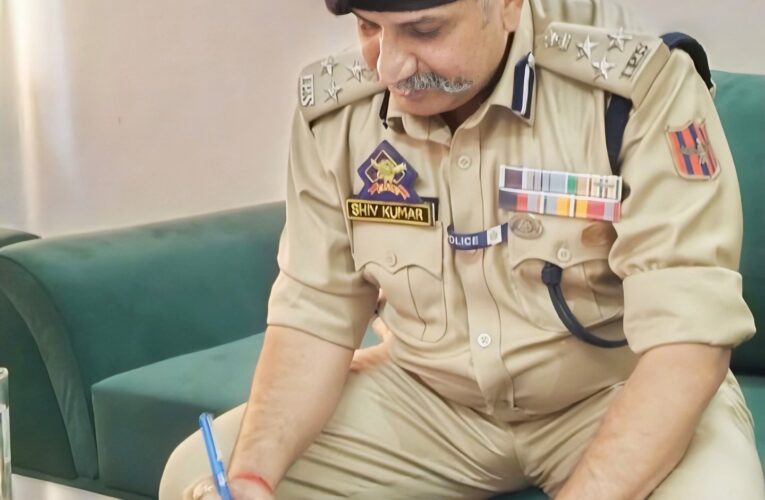 Shiv Kumar Sharma Takes Charge as DIG Udhampur-Reasi Range