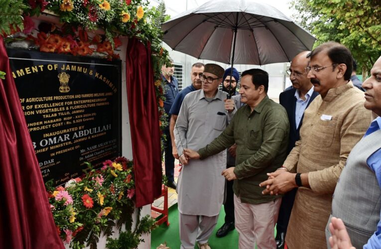 CM Omar Abdullah Inaugurates ₹5.93 Crore Agriculture Centre of Excellence to Drive Climate-Resilient Farming