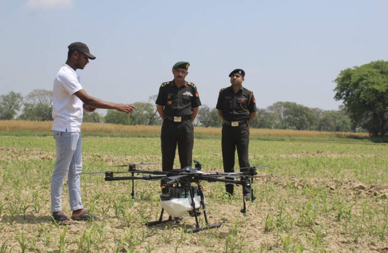 Indian Army Modernizes Military Farming: Equine Breeding Stud Babugarh Introduces Agricultural Spraying Drones