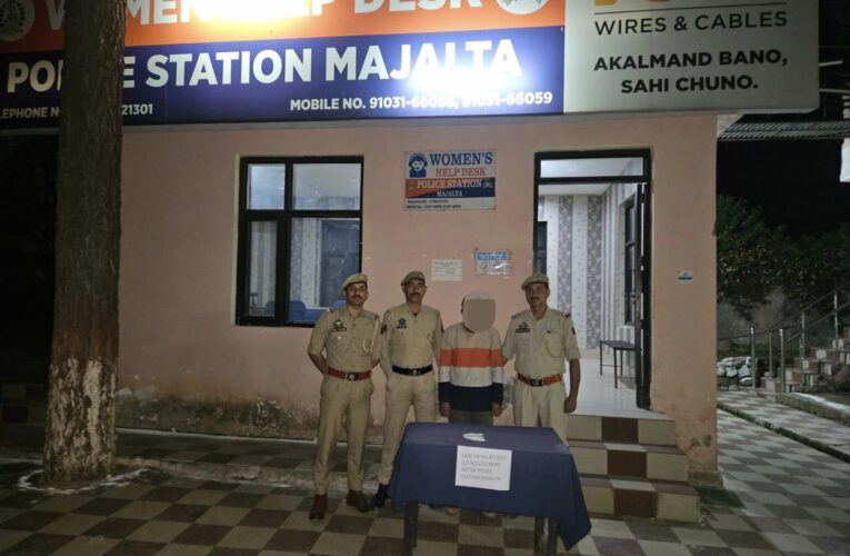 Inter-District Drug Peddler Arrested with Heroin in Udhampur’s Majalta Area