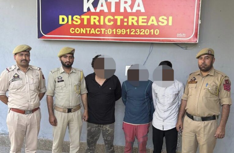 Reasi Police Arrest Three Suspects And Seize Heroin In Katra Drug Bust