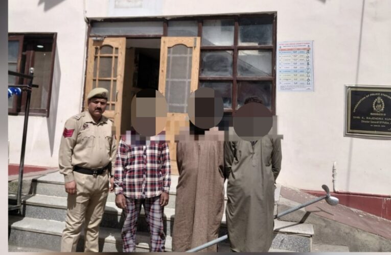 Awantipora Police Crack Down on Illegal Mining; Three Arrested and Machinery Seized at Lethpora