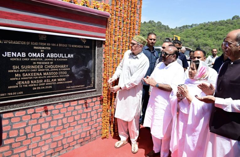 CM Omar Abdullah Inaugurates Major Infrastructure and Healthcare Projects in Nowshera Rajouri