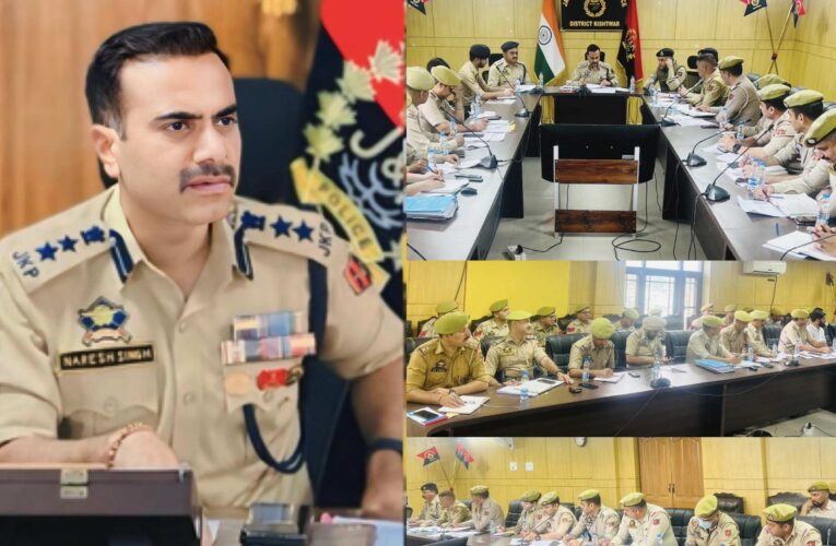 Kishtwar SSP Conducts Comprehensive District Crime Review and Bolsters Nasha Mukt Abhiyaan