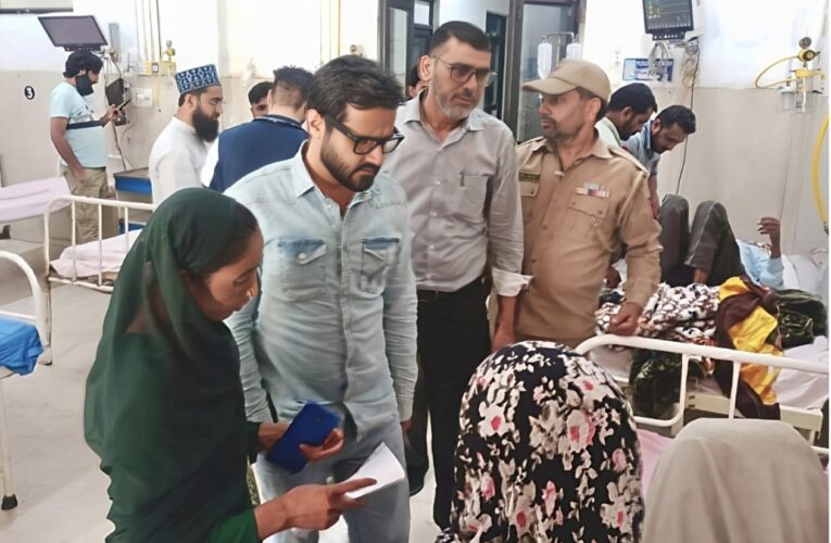 Assistant Commissioner Revenue Visits District Hospital to Oversee Treatment for Mandi Road Accident Victims