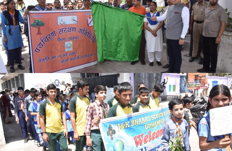 Udhampur Earth Day Rally: DC Minga Sherpa Advocates for Sustainable Living and Renewable Energy