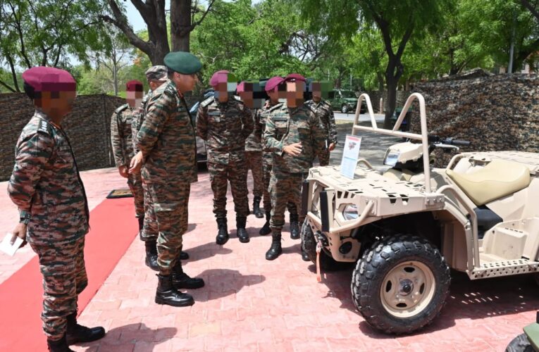 General Officer Commanding-in-Chief of Central Command Reviews Operational Readiness of Shatrujeet Brigade