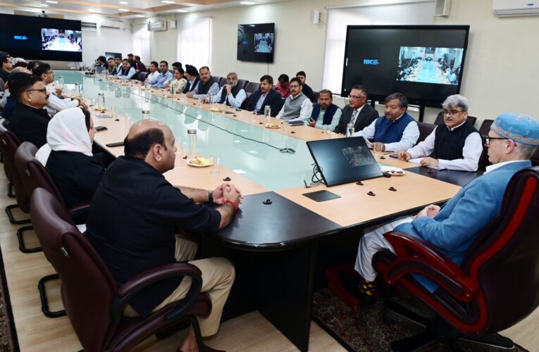 Chief Minister Omar Abdullah Chairs High Level Meeting as Srinagar Civil Secretariat Reopens