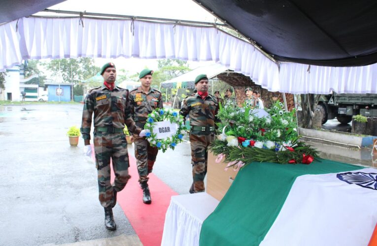 Assam Rifles honors Havildar Rajender Singh Panwal with full military honors