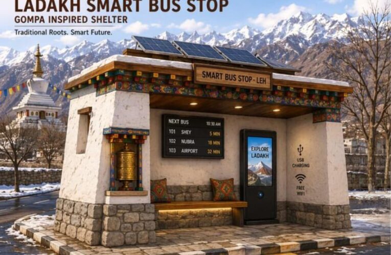 Smart Bus Shelters Approved for Leh to Blend Modern Mobility with Traditional Architecture
