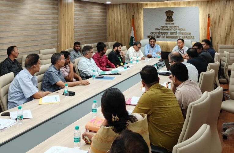 Minority Affairs Ministry Reviews Progress of PMJVK Projects with Central Organizations